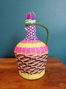 Petite dame jeanne en scoubidou années 60