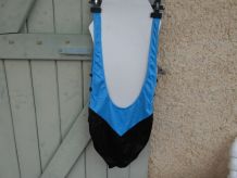 maillot de bain vintage bleu et noir t 44-46 tbe 