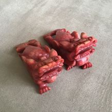 Paire de lions Pixiu