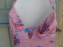 MAILLOT DE BAIN VINTAGE T 38-36 TBE ROSE