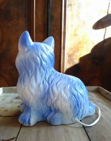 Jolie lampe en céramique  'chat" - Années 80