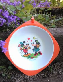 Assiette à bouillie vintage - Walt Disney productions 