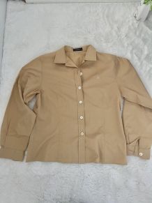 Chemise camel burberry