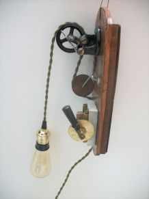 Lampe  Steampunk  / industrielle