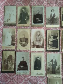 LOT RARE de 26 CDV fin 1800 cartes de visite 