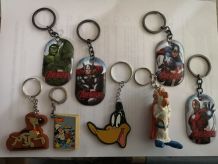 LOT de 8 porte-Clefs BD 