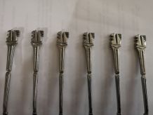 LOT 6 petites cuillères publicitaires caisse épartgne écureu