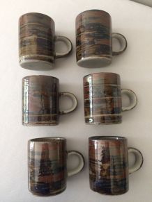 Service à café en grès 