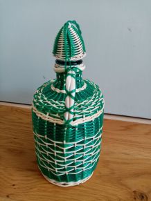 Bouteille scoubidou Viresa turquoise avec capuchon