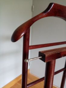 Valet de chambre en bois à double portant pour vêtements
