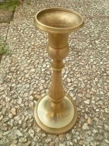 bougeoir  en  laiton , vintage