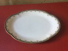 Joli plat oval vintage  Limoges