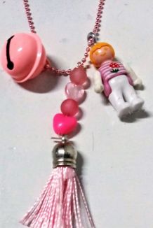Collier Bola de grossesse rose Playmobil