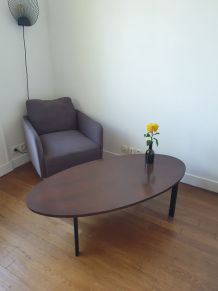 Table basse ovale