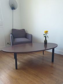 Table basse ovale