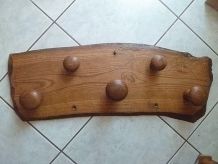 pateres  , porte manteau  en  chene, vintage