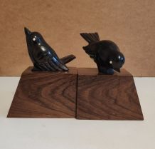 serre-livres oiseaux art-déco