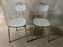 Chaises en formica années 50