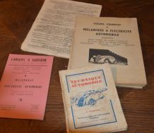  lot de livret  Mecanique , electrique, vintage 