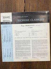 Vinyle vintage de Serge Prokofieff - 2 sonates