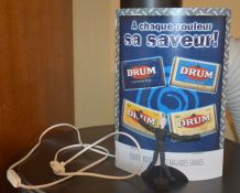 Lampe publicitaire (tabac) DRUM  