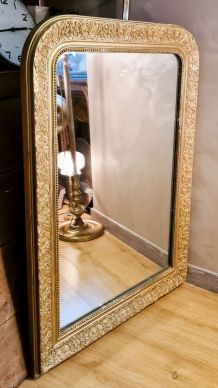 grand miroir louis philippe dore 103x74 d autre  photos disp