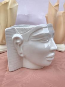 Cache pot original  toutenkhamon égyptien en céramique