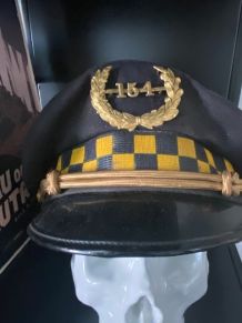 Véritable Casquette de Police CHICAGO 1940 avec son badge