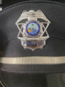 Véritable Casquette Police USA Floride avec son badge  Année
