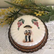 Boîte à camembert ou fromages Quimper Henriot