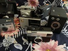 LOT appareils photos caméra et objectif collection 