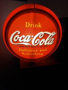 rare, introuvable, lampe coca /Cadillac façades verre 