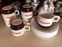 6 Tasses viandox avec sous tasse