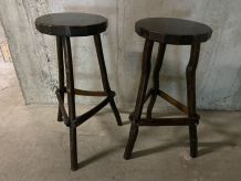 Tabourets de bar rustiques
