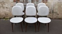 six Chaise Baumann modèle Pégase 