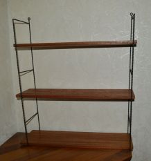 Etagère murale vintage  les étagères : placage bois exotique