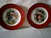 Lot de 2 assiettes paysannne à suspendre 