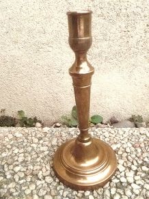 bougeoir  en  laiton , vintage 