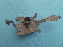 bougeoir en laiton , cygne , vintage