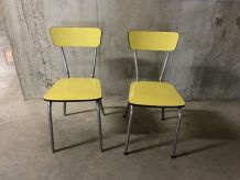 Chaises en formica années 60