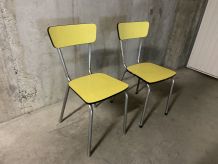 Chaises en formica années 60