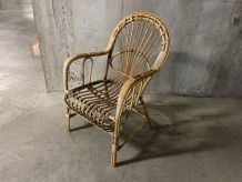 Fauteuil en rotin Peacock
