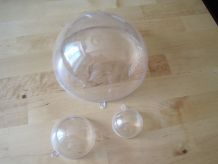 16 Boules en Plastique Transparent Séparable