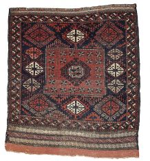 Tapis ancien Afghan Baluch fait main, 1B326