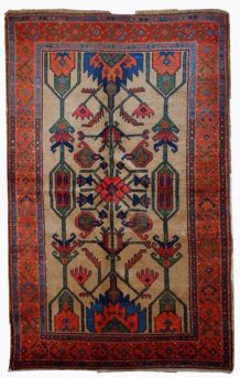 Tapis ancien Persan Kurdish fait main, 1B422