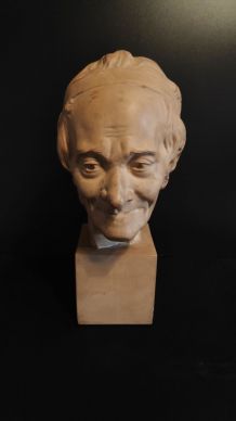 buste de Voltaire en plâtre