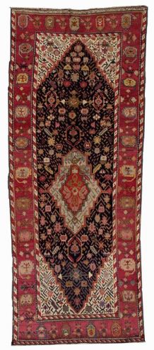 Tapis ancien Caucasien Karabagh fait main, 1B492