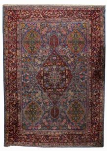 Tapis ancien Persan Yazd fait main, 1B494