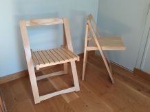 Chaises pliantes, ensemble de deux