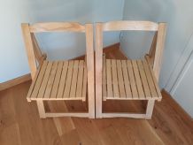 Chaises pliantes, ensemble de deux